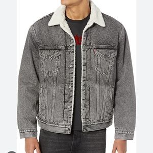 Levi’s Premium Denim Sherpa lined Trucker Jacket